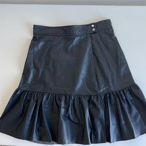 H&M Faux Leather Skirt